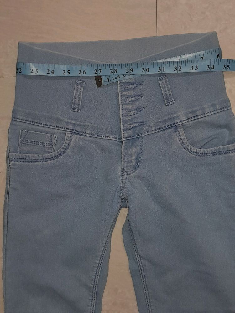 light blue skinny jeans