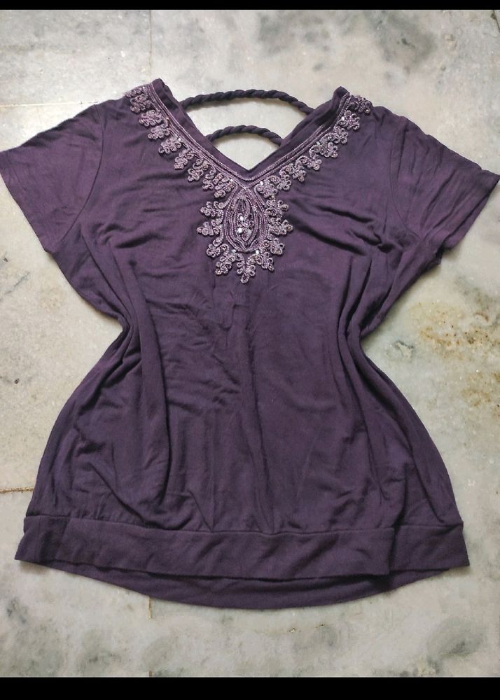 Purple Vintage Top