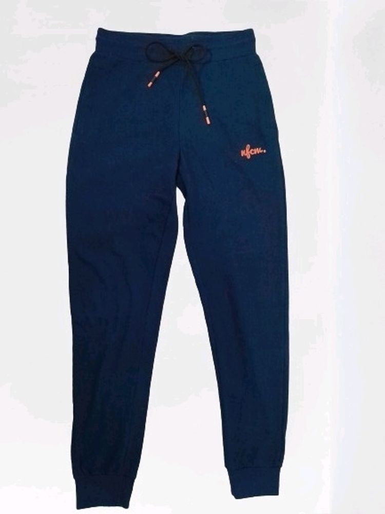 nfcm. Navy Blue Track Pants With Pocket Zip