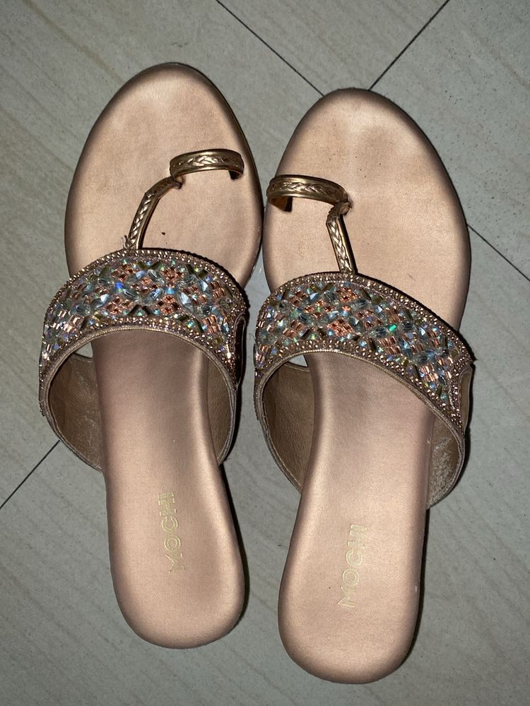 Mochi Embellished Wedge Heels