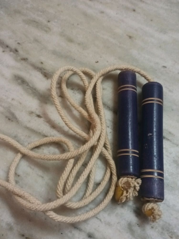 Skipping Rope With Wooden Handle