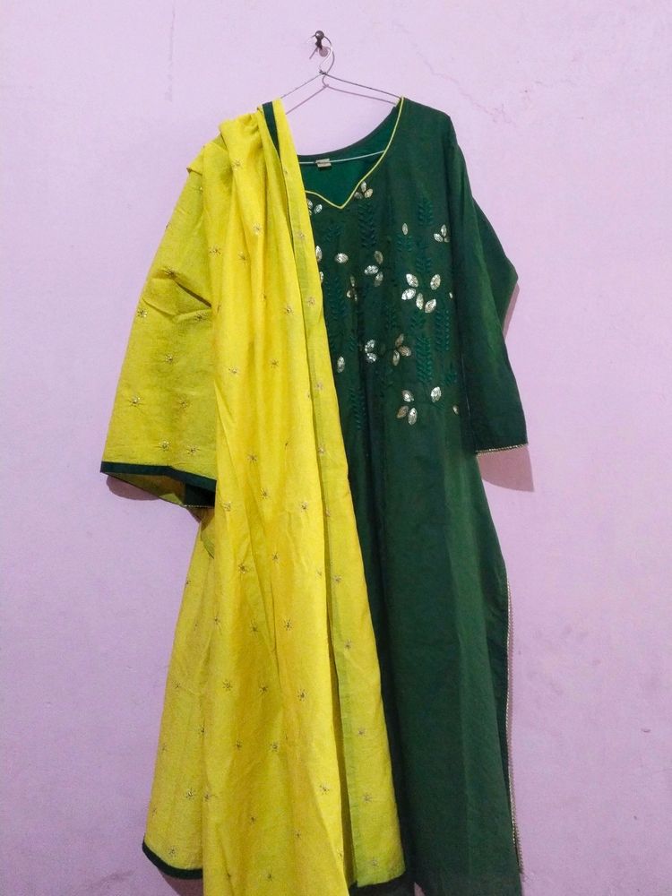 New Kurta Pant Dupatta Suit XL Size