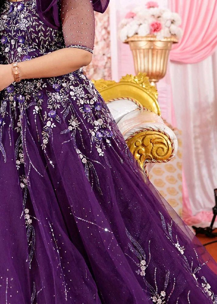 Purple lehenga