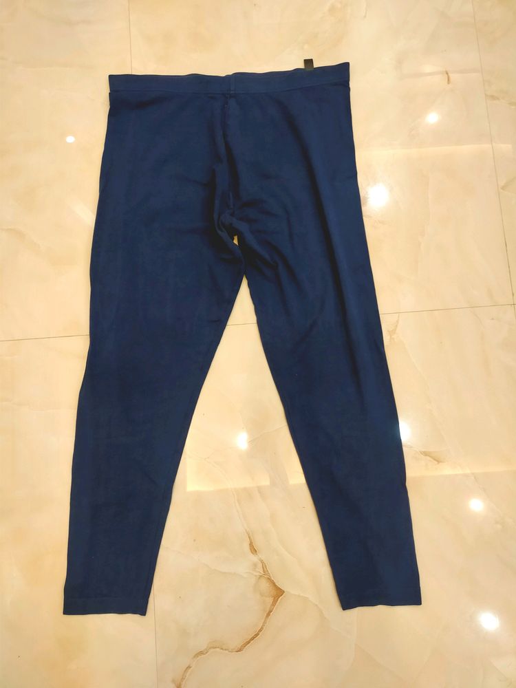 Go Colors Branded Navy Blue XL Size Ankle Length Leggings