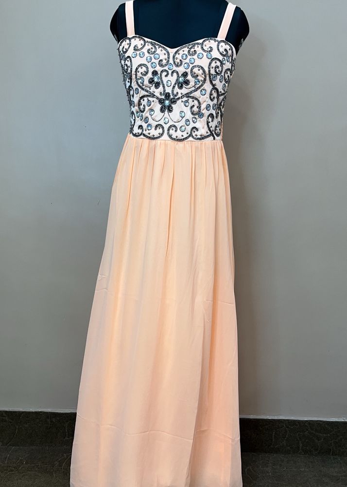 Embellished Gown With Tag