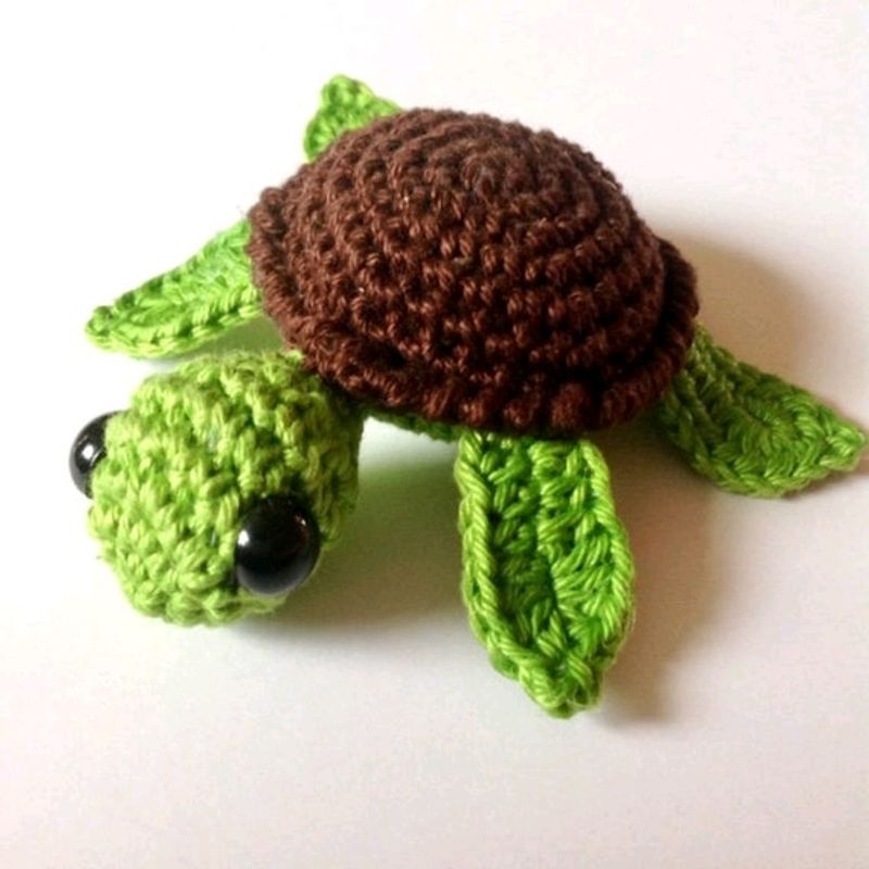 Crochet 🧶 Turtle 🐢 Keychain 😄