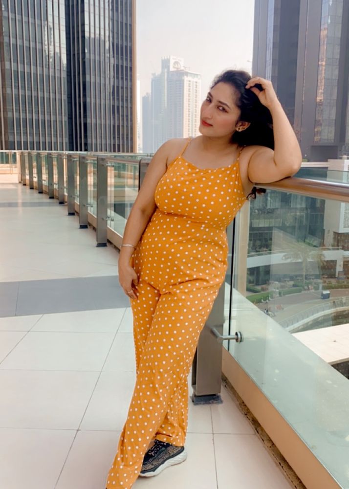 Shien Mustard Colour Back Designed Jumpsuit