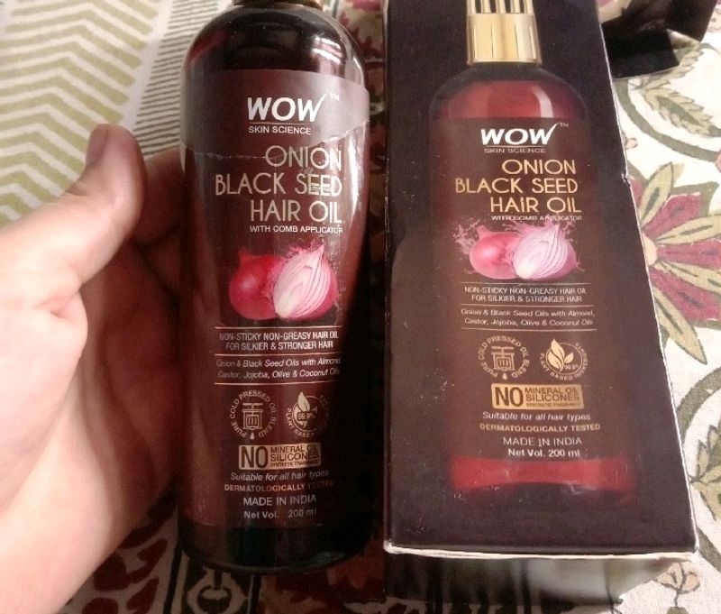 WOW Skin Science Hair Oil 🌸😊