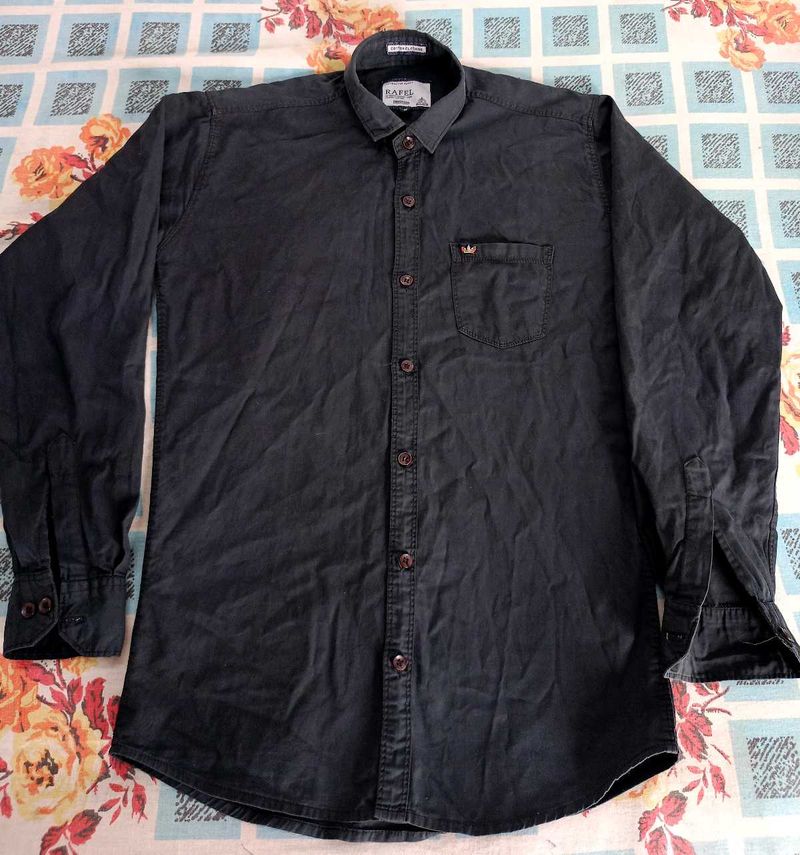 Black Crunchi And Casual Shirt