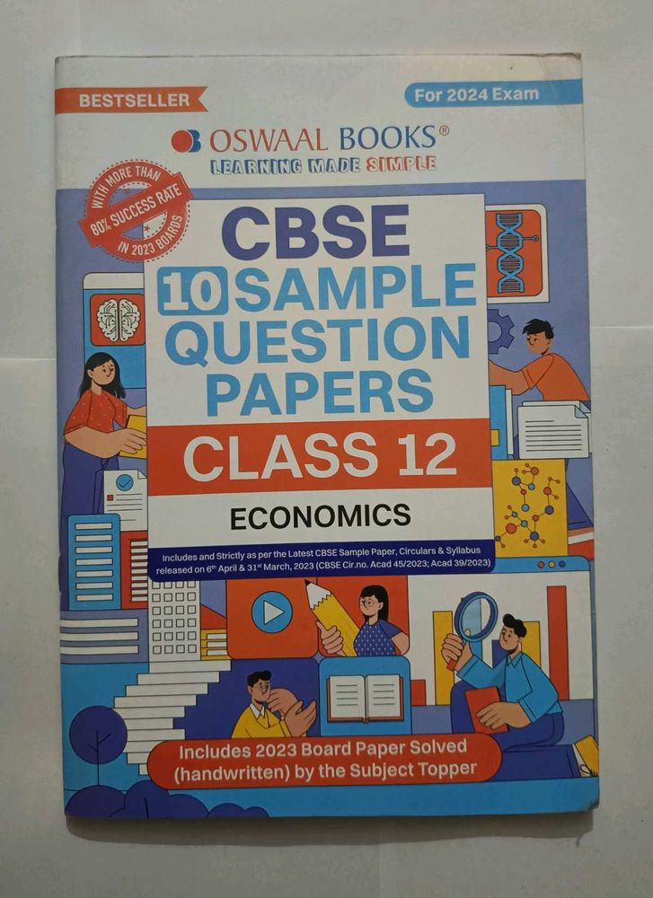 Oswal Sample Papers Economics CBSE Class 12 2024