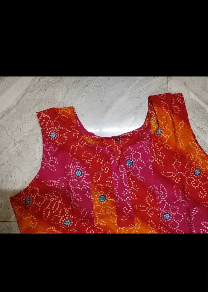 Sleeve Less Kurti Fr Women