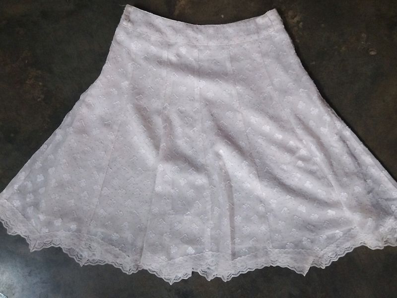 Korean Style Skirt ( White)