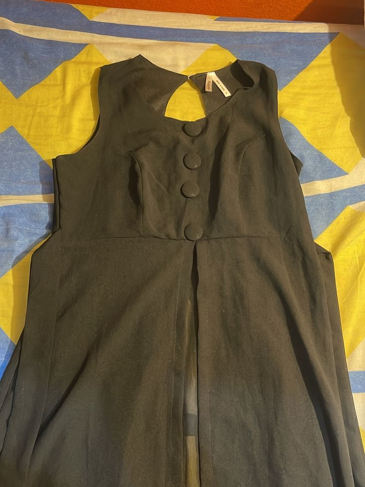 Black Crop Kurti