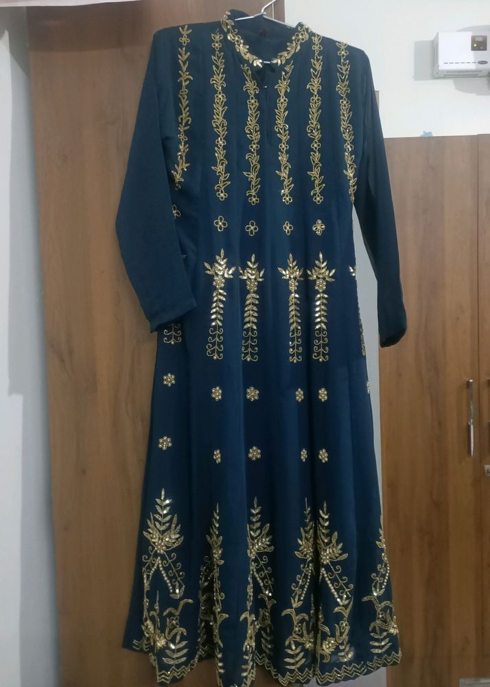 Beautiful Dress Long Kurti With Skirt Dupatta