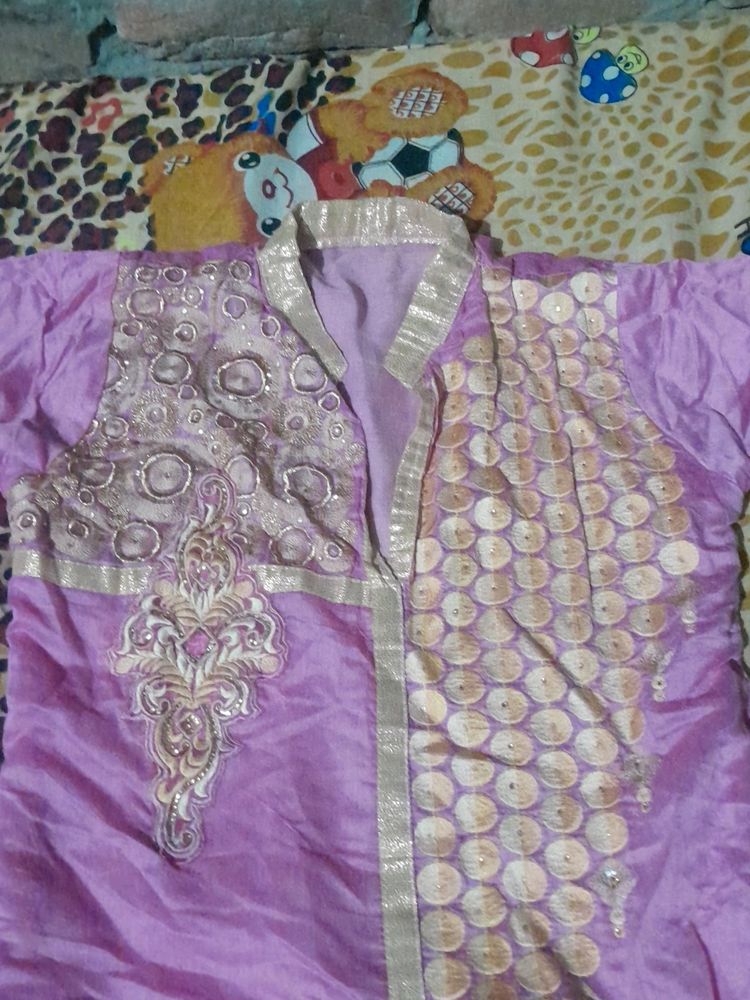 Only Semi Stiched Kurti.