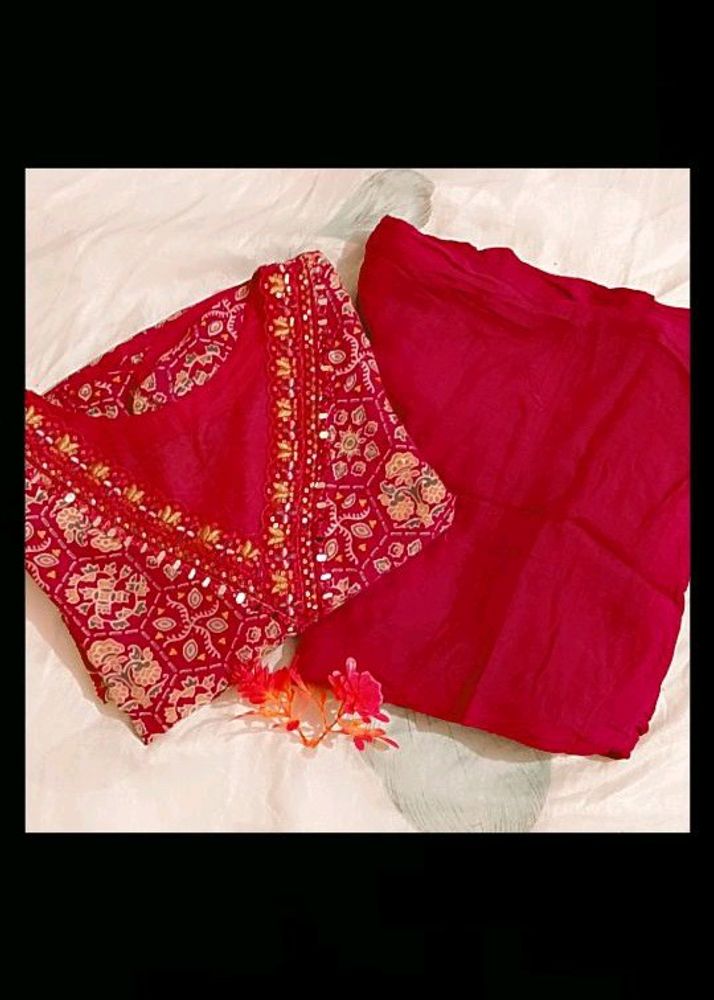 Magenta Colour Pathani Kurta