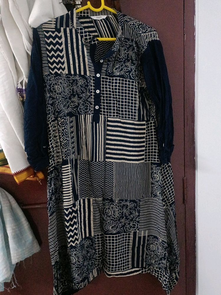 Max Navy Blue Kurti