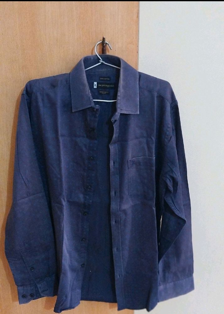 Mens Full Sleeves Cotton Shirt Size M 40 CM