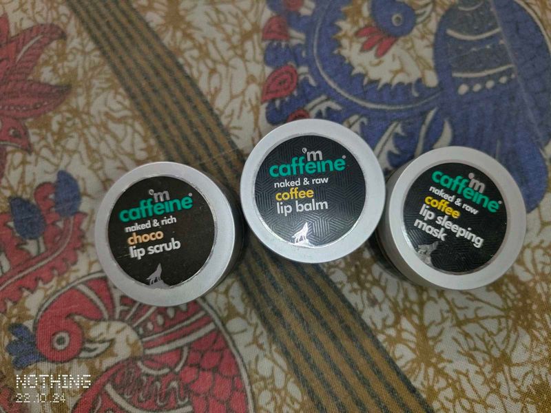 mcaffeine lip set balm+mask+scrub