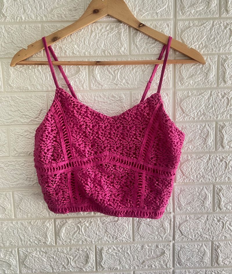 Westside Crochet Detail Top