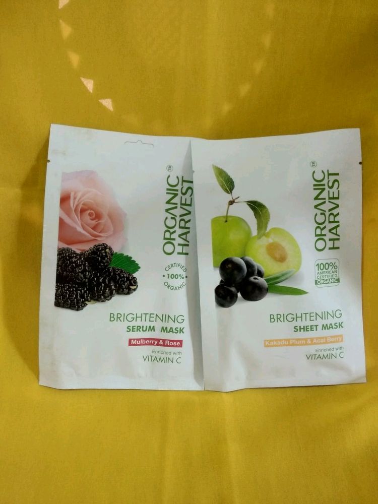 Organic Harvest Brightening Sheet Mask Combo🥳 ❤