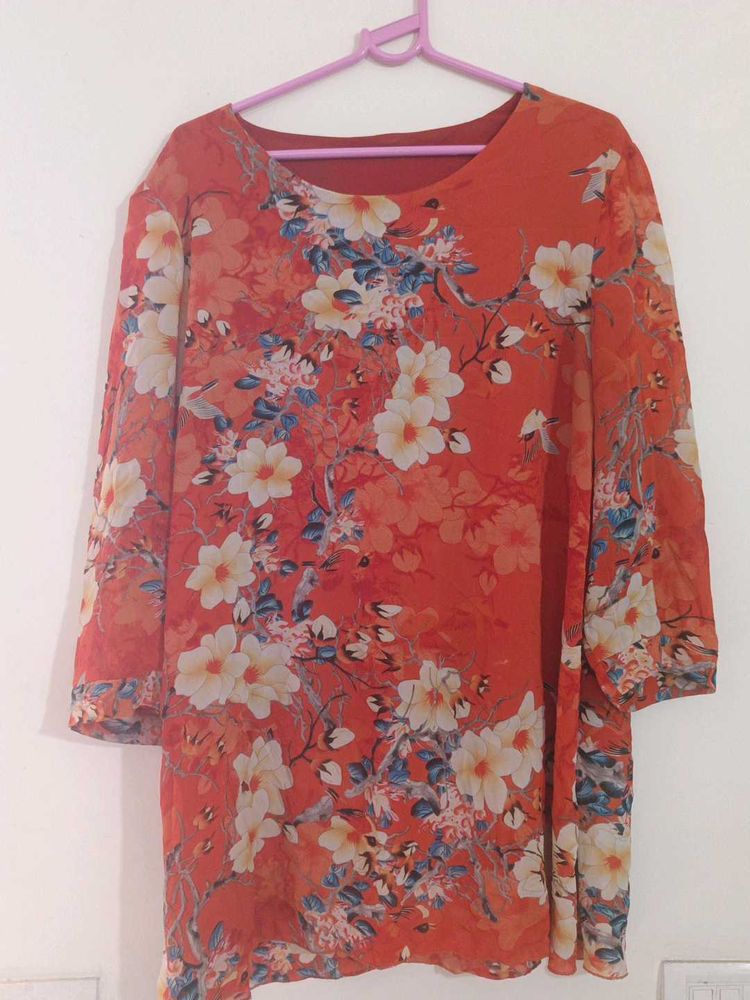 Orange Top Xxl ALine New Like