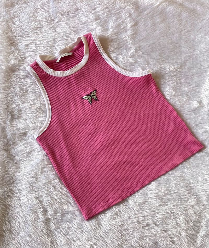 Only Pink Crop Top