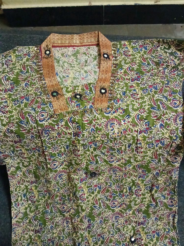 Short Kalamkari Kurta