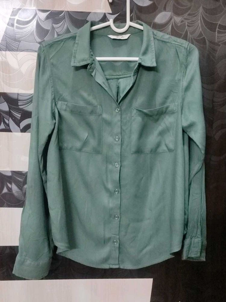 Olive Color Shirt By DNMX