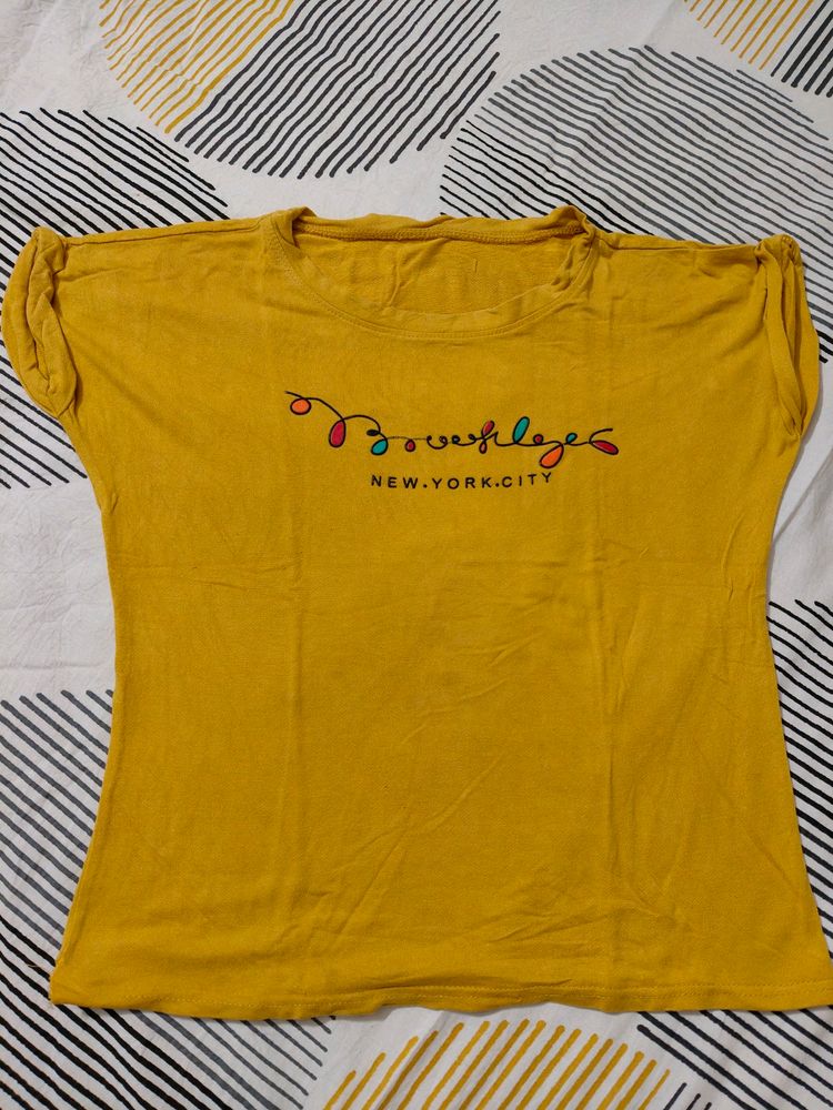 Women Yellow Top