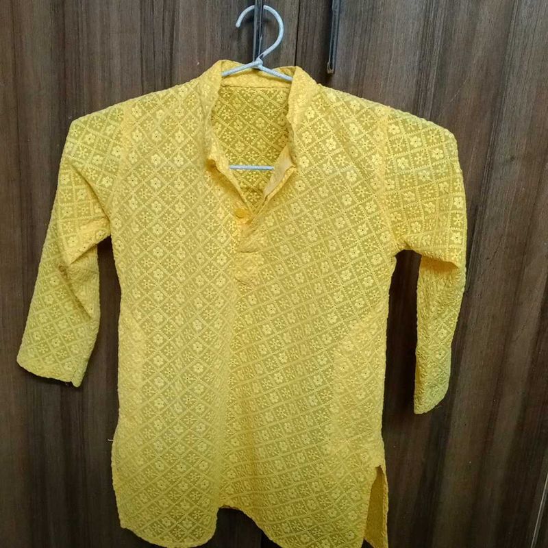 KIDS CHIKANKARI KURTA