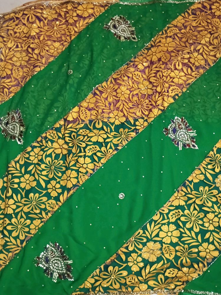 Stone Work Saree