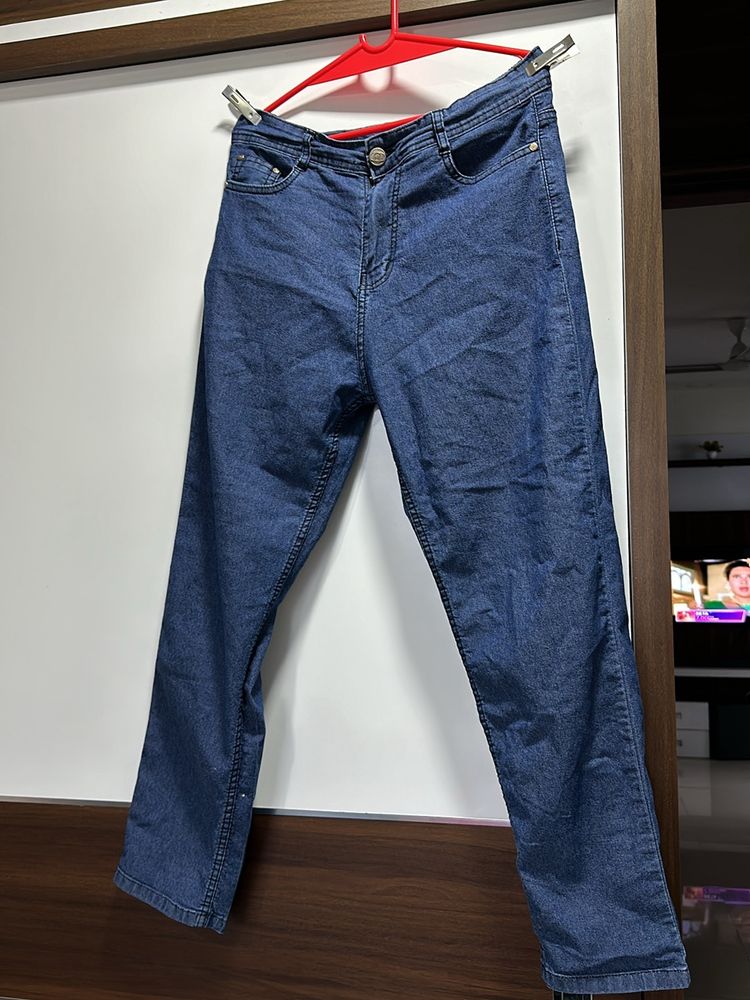 Adbucks Straight Fit High Rise Jeans