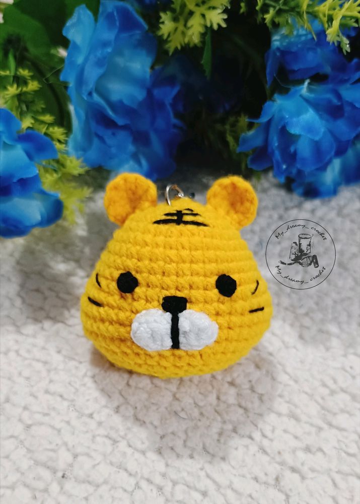 Amigurumi Tiger Keychain