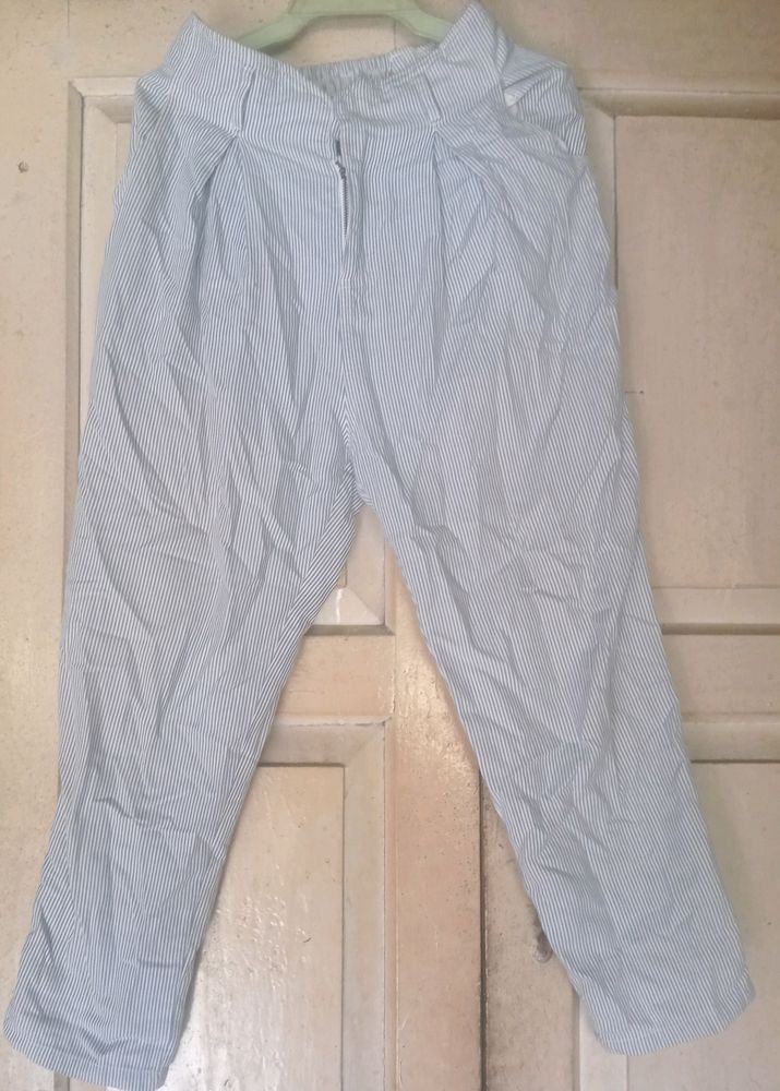 FRESH STRIPPED COTTON PANTS