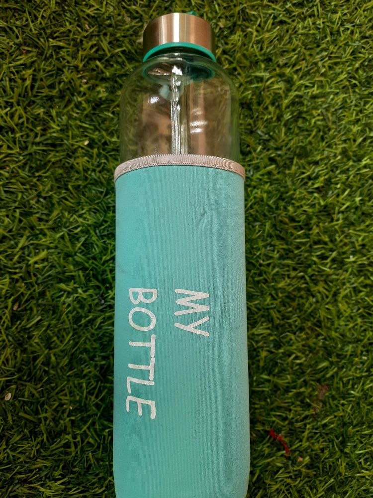 Glass Water Bottle With Cover