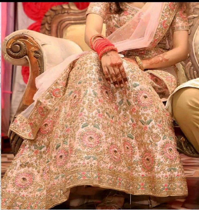 Glamorous Pink Bridal Lehanga