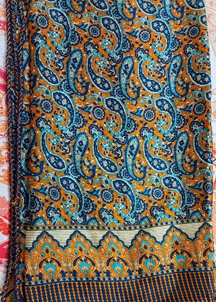 Beautiful Blue Silk Dupatta 😍