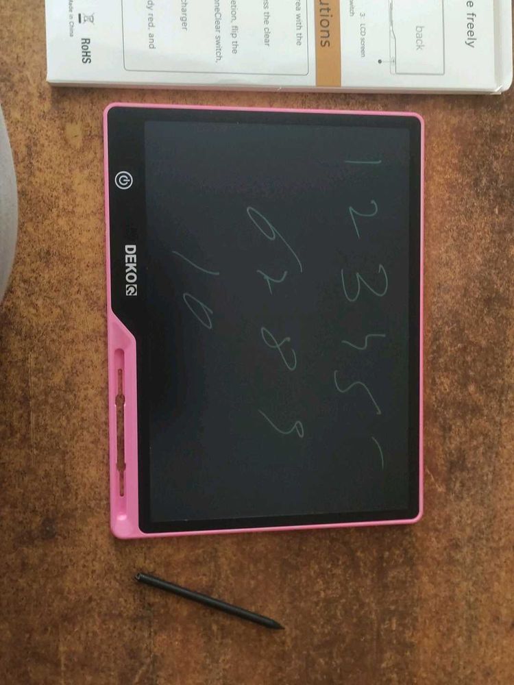 Dekoq 16inch LCD Writing Tablet Rechargeable Pink