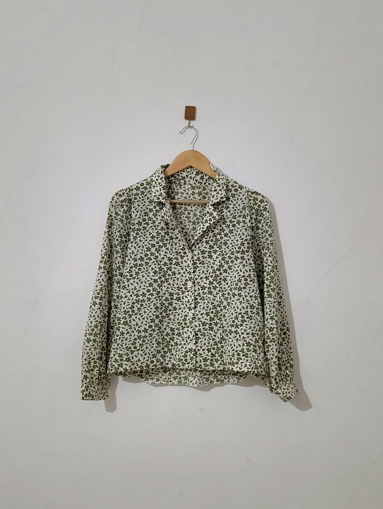 Floral Decent Formal Wear Shirt For Womens