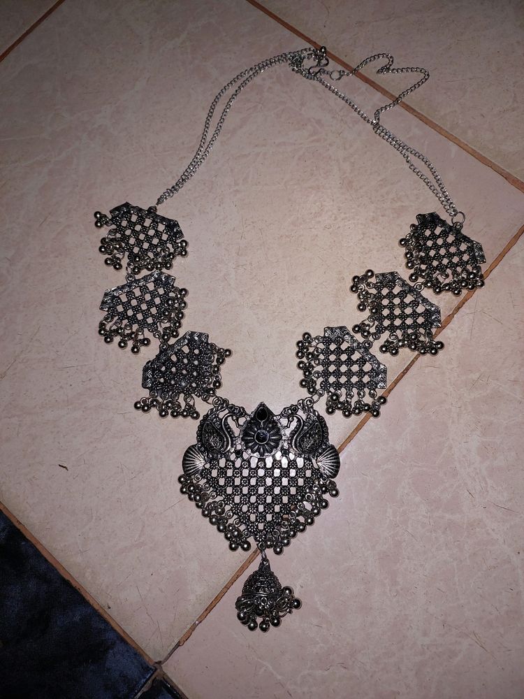 Oxidised Statement Necklace