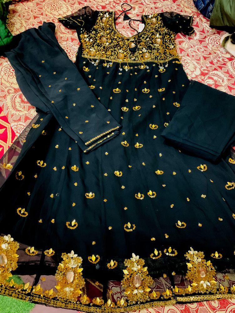 Beautiful Black Anarkali