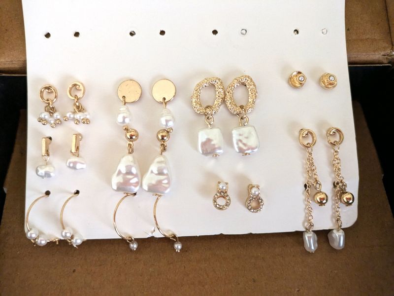 10 Pair Small Earrings