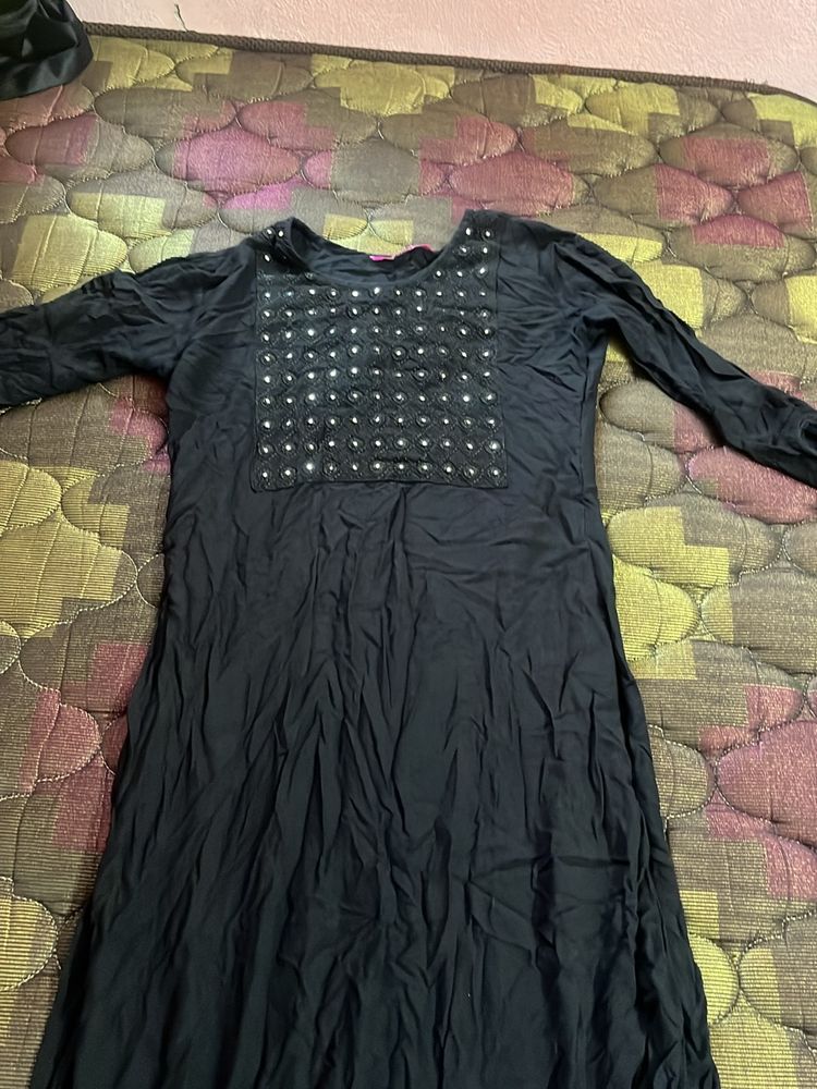 Trends Black Kurti