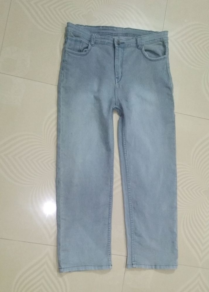 Straight Fit Grey Women Jeans