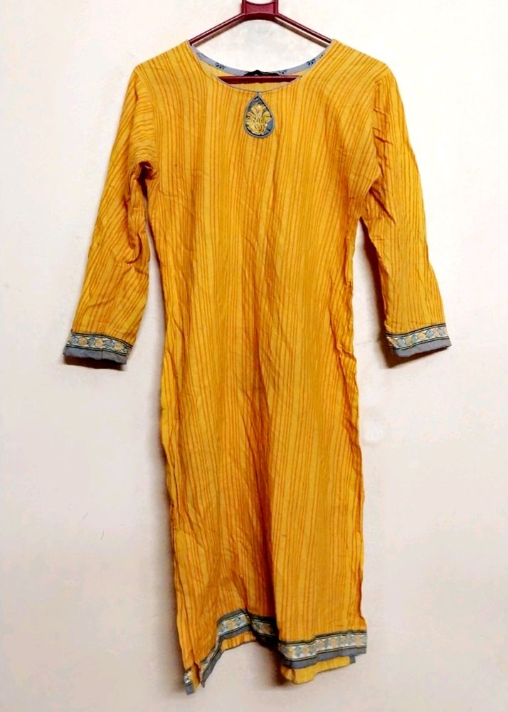 Cotton Kurti Dupatta And Shalwar