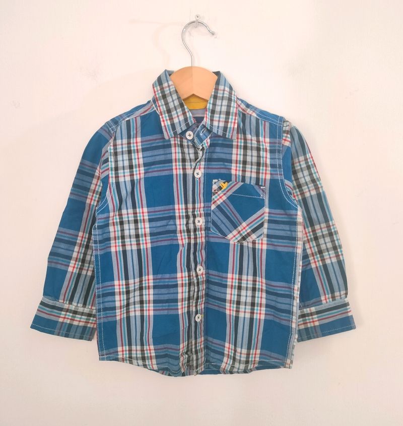 Blue Checks Shirts (Boy's)