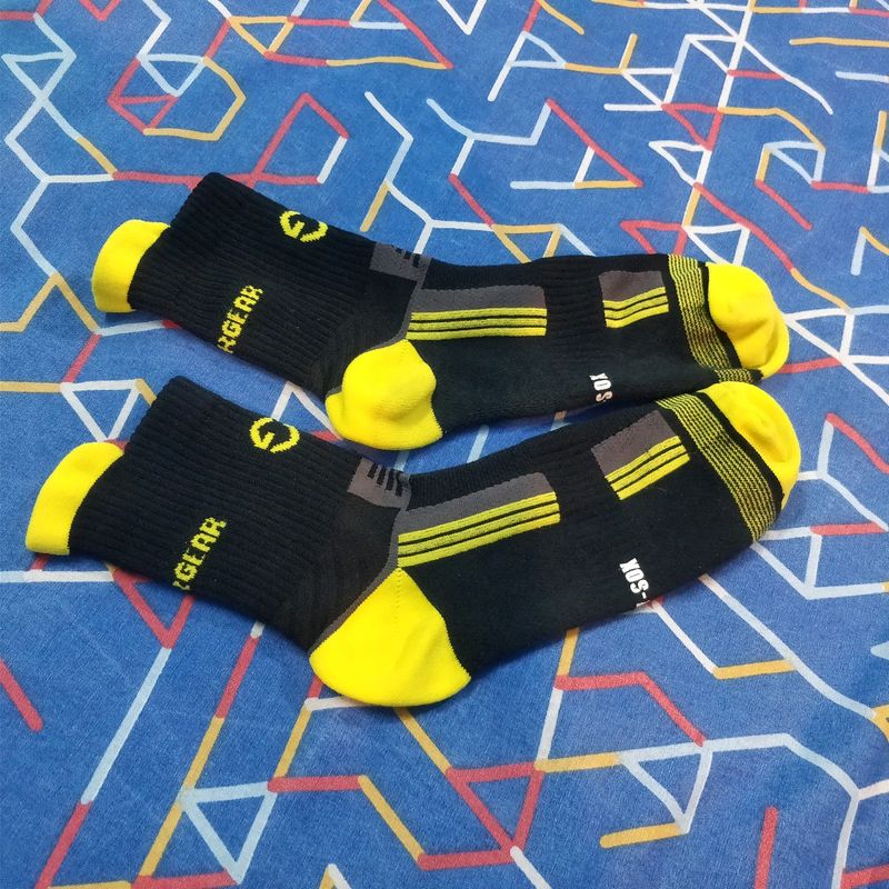 Black & Yellow Athletic Socks, New/Never Used