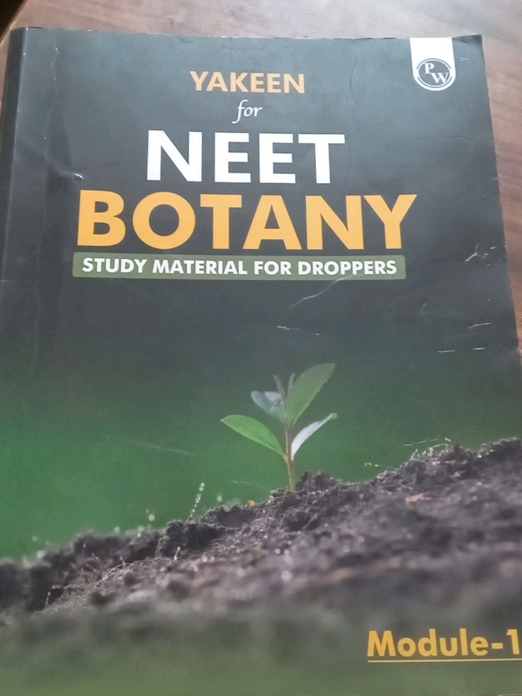 PHYSICSWALLAH YAKEEN NEET BOTANY MODULES DROPPERS