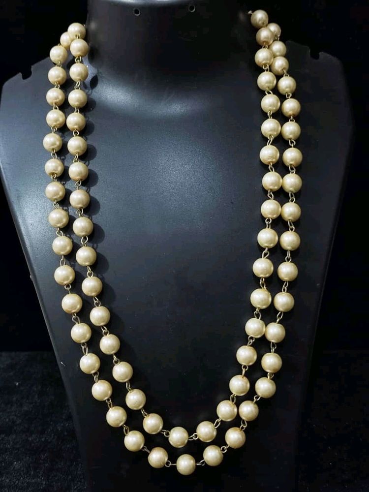 VICTORIAN PEARLS TWO LAYER NECKLACE